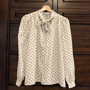LOFT bow blouse - NWT